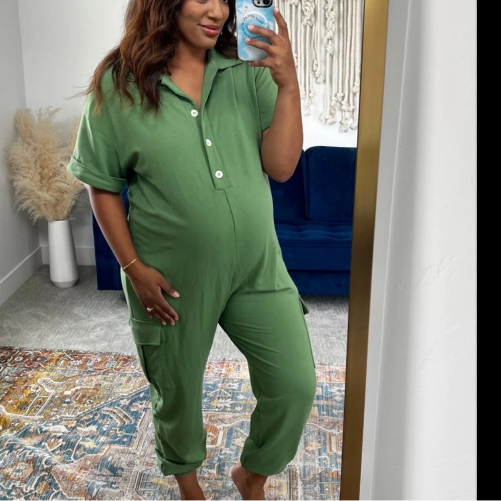 Smash + Tess Green Jumpsuit